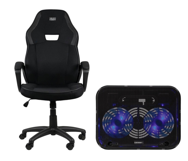 SMX Fotel gamingowy Katla + Devi podstawka chłodząca pod laptopa - 1351987 - zdjęcie